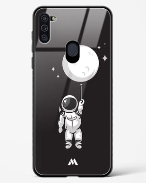 Moon Balloon Glass Case Phone Cover-(Samsung)