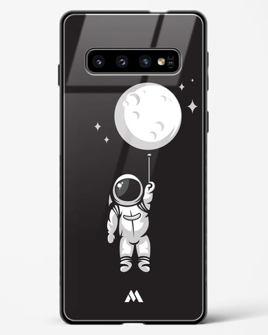 Moon Balloon Glass Case Phone Cover-(Samsung)