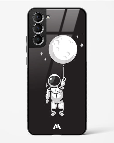 Moon Balloon Glass Case Phone Cover-(Samsung)