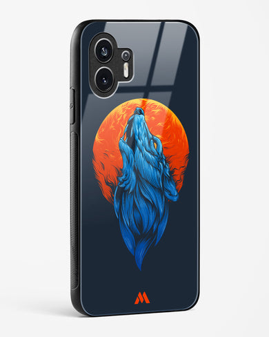 Howl at the Moon Glass Case Phone Cover (Nothing)