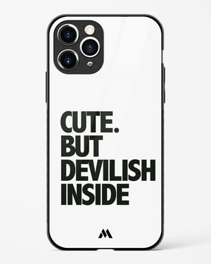 Cute But Devilish Inside Glass Case Phone Cover (Apple)