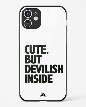 Cute But Devilish Inside Glass Case Phone Cover (Apple)