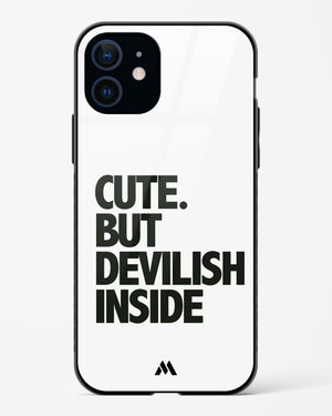 Cute But Devilish Inside Glass Case Phone Cover (Apple)