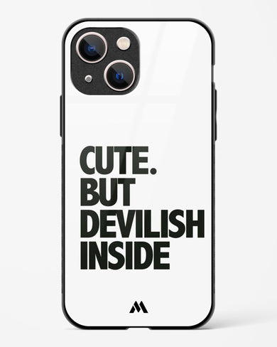 Cute But Devilish Inside Glass Case Phone Cover (Apple)