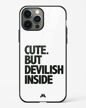 Cute But Devilish Inside Glass Case Phone Cover (Apple)