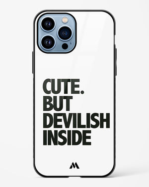 Cute But Devilish Inside Glass Case Phone Cover (Apple)