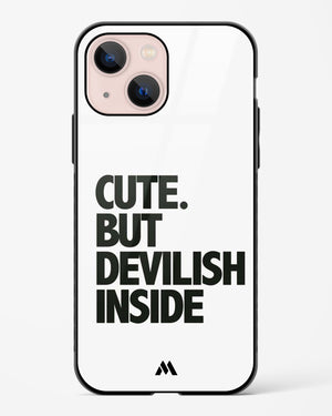 Cute But Devilish Inside Glass Case Phone Cover (Apple)