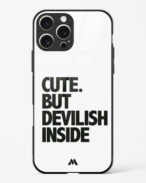 Cute But Devilish Inside Glass Case Phone Cover (Apple)