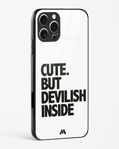 Cute But Devilish Inside Glass Case Phone Cover (Apple)