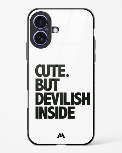 Cute But Devilish Inside Glass Case Phone Cover (Apple)