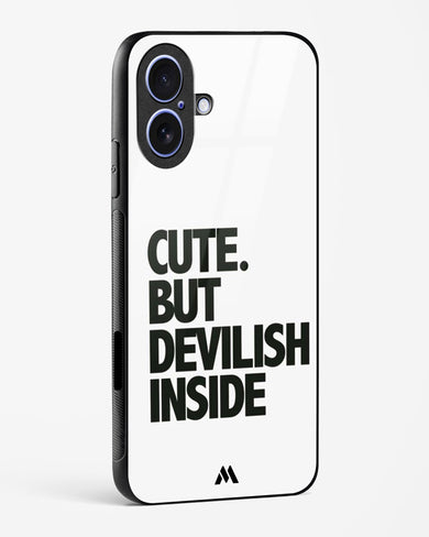 Cute But Devilish Inside Glass Case Phone Cover (Apple)