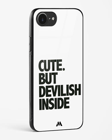 Cute But Devilish Inside Glass Case Phone Cover (Apple)