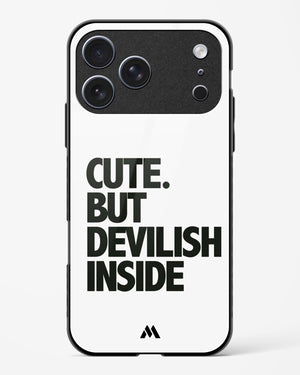 Cute But Devilish Inside Glass Case Phone Cover (Apple)