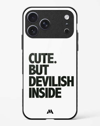 Cute But Devilish Inside Glass Case Phone Cover (Apple)