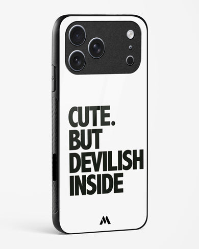 Cute But Devilish Inside Glass Case Phone Cover (Apple)