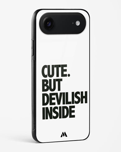 Cute But Devilish Inside Glass Case Phone Cover (Apple)