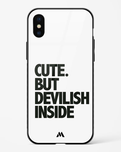 Cute But Devilish Inside Glass Case Phone Cover (Apple)