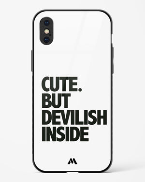 Cute But Devilish Inside Glass Case Phone Cover (Apple)