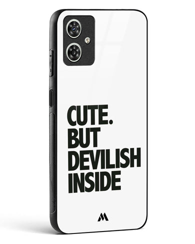 Cute But Devilish Inside Glass Case Phone Cover (Motorola)