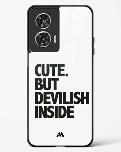 Cute But Devilish Inside Glass Case Phone Cover (Motorola)
