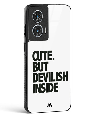 Cute But Devilish Inside Glass Case Phone Cover (Motorola)