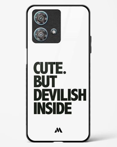 Cute But Devilish Inside Glass Case Phone Cover (Motorola)