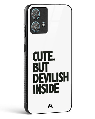 Cute But Devilish Inside Glass Case Phone Cover (Motorola)