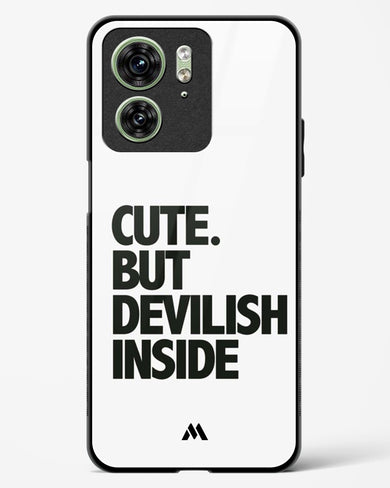 Cute But Devilish Inside Glass Case Phone Cover (Motorola)