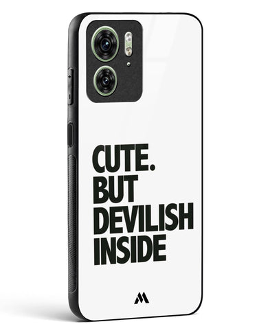 Cute But Devilish Inside Glass Case Phone Cover (Motorola)