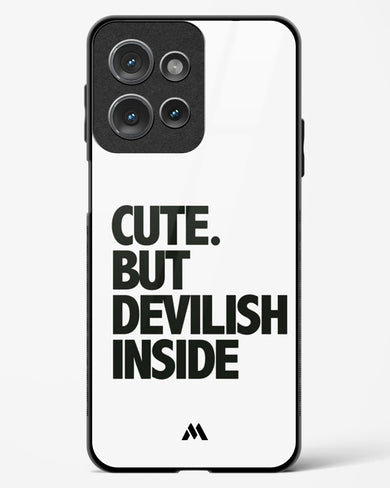 Cute But Devilish Inside Glass Case Phone Cover (Motorola)