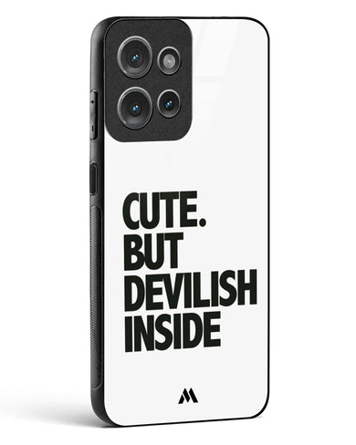 Cute But Devilish Inside Glass Case Phone Cover (Motorola)