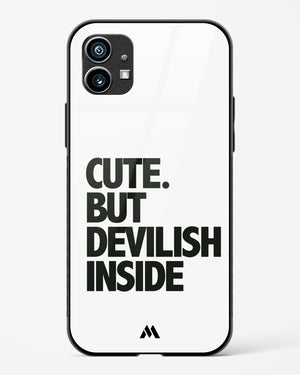 Cute But Devilish Inside Glass Case Phone Cover (Nothing)