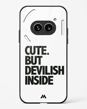 Cute But Devilish Inside Glass Case Phone Cover (Nothing)