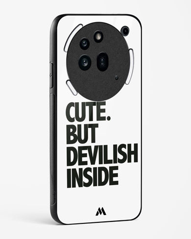 Cute But Devilish Inside Glass Case Phone Cover (Nothing)