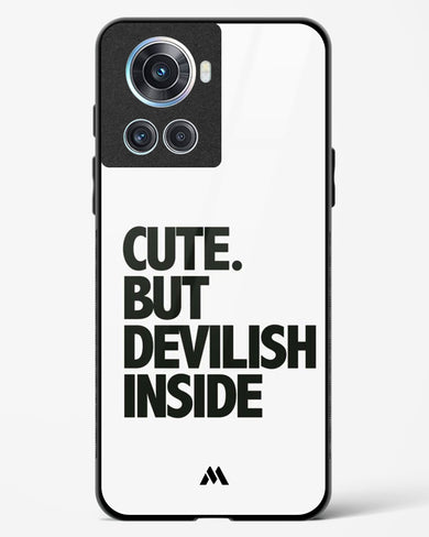 Cute But Devilish Inside Glass Case Phone Cover (OnePlus)