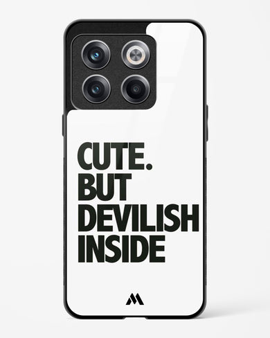 Cute But Devilish Inside Glass Case Phone Cover (OnePlus)