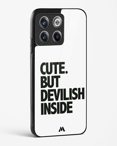 Cute But Devilish Inside Glass Case Phone Cover (OnePlus)