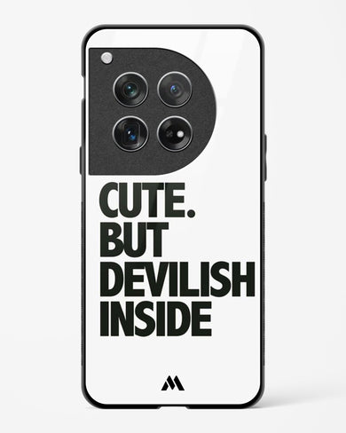 Cute But Devilish Inside Glass Case Phone Cover (OnePlus)