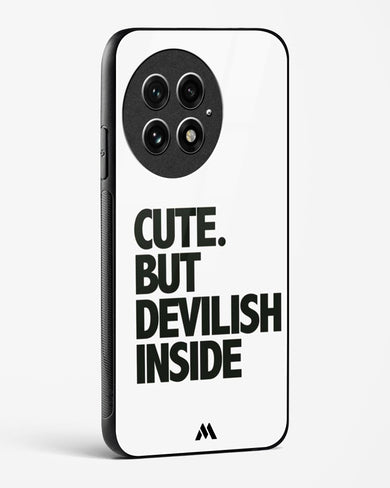 Cute But Devilish Inside Glass Case Phone Cover (OnePlus)