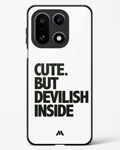 Cute But Devilish Inside Glass Case Phone Cover (OnePlus)
