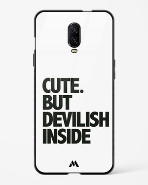 Cute But Devilish Inside Glass Case Phone Cover (OnePlus)