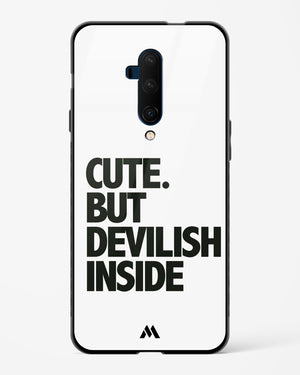 Cute But Devilish Inside Glass Case Phone Cover (OnePlus)