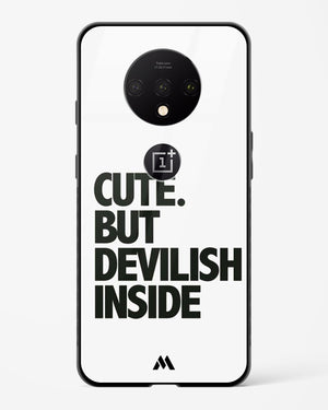 Cute But Devilish Inside Glass Case Phone Cover (OnePlus)