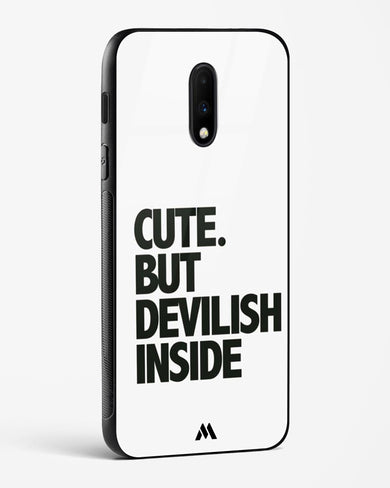 Cute But Devilish Inside Glass Case Phone Cover (OnePlus)