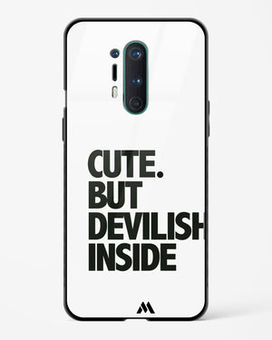 Cute But Devilish Inside Glass Case Phone Cover (OnePlus)