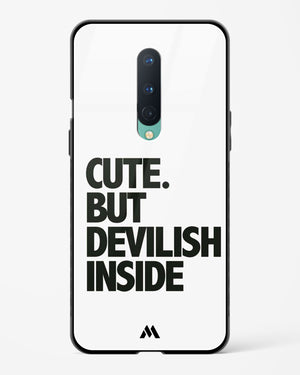 Cute But Devilish Inside Glass Case Phone Cover (OnePlus)