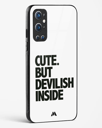 Cute But Devilish Inside Glass Case Phone Cover (OnePlus)