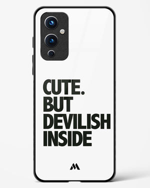 Cute But Devilish Inside Glass Case Phone Cover (OnePlus)