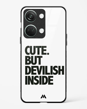 Cute But Devilish Inside Glass Case Phone Cover (OnePlus)