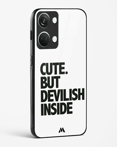 Cute But Devilish Inside Glass Case Phone Cover (OnePlus)